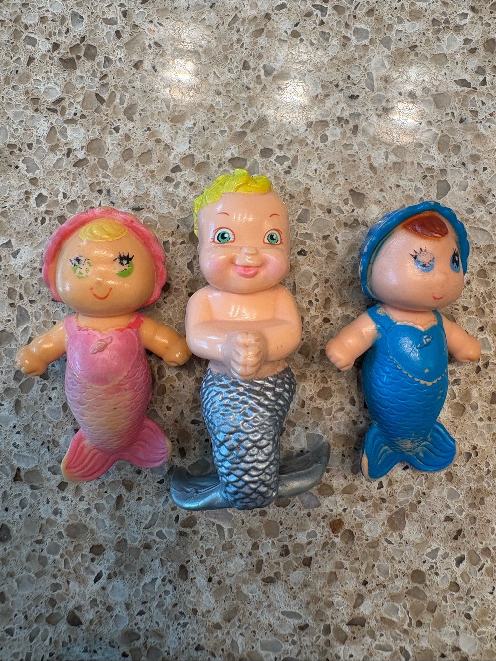 1992 magic diaper merbaby & 2x Kenner 1979 Sea Wees